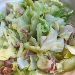 蒸しキャベツのツナレモンサラダ☆ごま油が隠し味